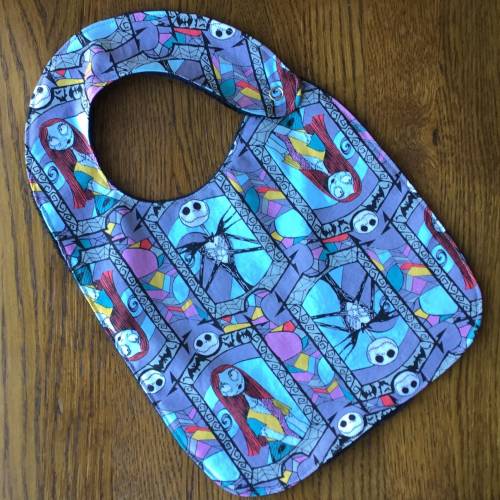 New...Nightmare Before Christmas Minky Baby/Toddler Bib