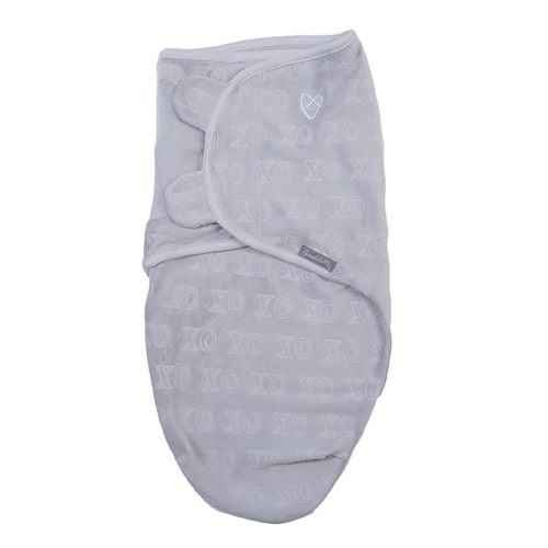SwaddleMe by Ingenuity Original Swaddle in Velboa - Size Small/Medium, 0-3 Months, 1-Pack (Hugs & Kisses)