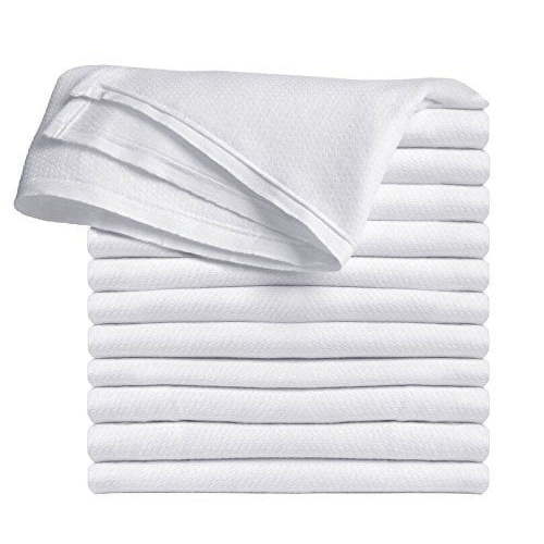 Clips N Grips Birdseye Flatfold Cloth Diapers, 12 Count (White)