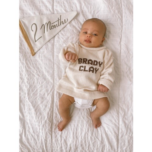 Custom Knit Pullover | Personalized Sweater for Baby and Kids | Winter clothes for babies | Baby pullover | Baby Sweater |