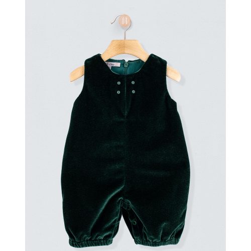 Harry Italian Green Velvet Romper – Fleurisse by Spring Flowers