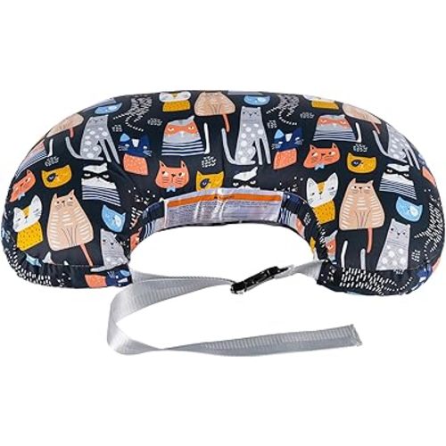 x-vesolje Plus Size Nursing Pillow Wider Support, Breastfeeding Pillow with Adjustable Strap Fit All Body Type, Ergonomic Breast Feeding Pillow, Baby Feeding Pillow for Mom- Max Size/Kitty