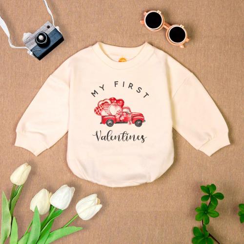 My First Valentines Baby Romper, Bubble Romper Baby Girl, Happy Valentine's Day Baby Outfit, Heart Love Baby Bodysuit, Baby Shower Gift