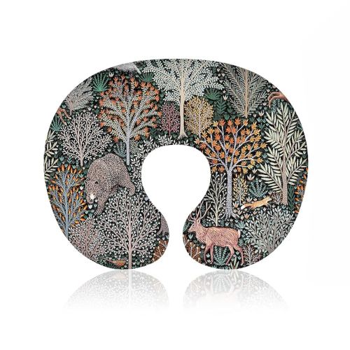Boyoung Stretchy Nursing Pillow Covers Ultra Soft Slipcovers for Breastfeeding, Fits Standard Infant Support Pillows, Positioners, Nursing Pillow Case, Forest Animals Pattern, 22.5 x 18 inches