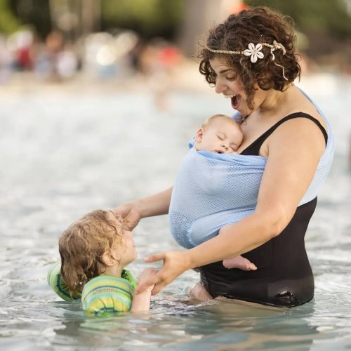 Sky Blue Water Ring Sling by Beachfront Baby