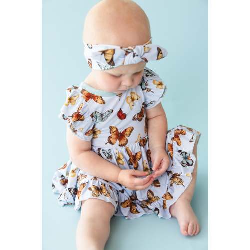 Butterfly Kisses Bodysuit Twirl Dress 6-12M
