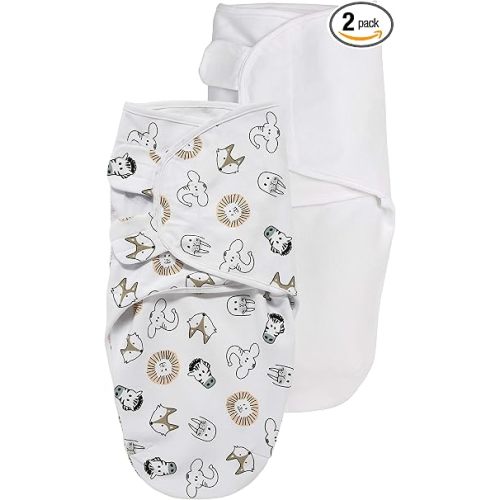 Meyco Baby Branches Swaddle, 0-3 Months, 2-pack