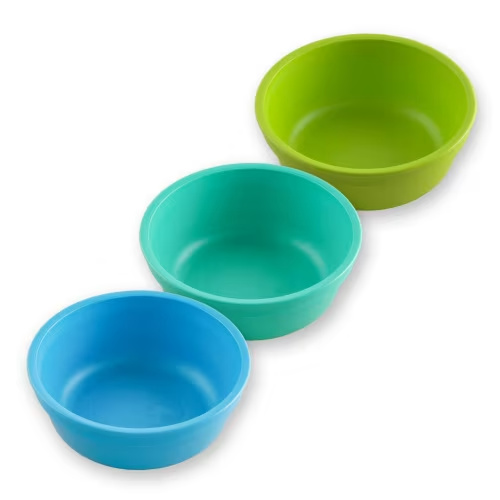Re-Play 12 Oz. Toddler Bowls for Snacks and Everyday Dining - Dishwasher and Microwave Safe - Made in USA - Set of 3 - Under the Sea