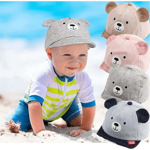 Yoyauz Baby Caps Girl Boys Cap Summer Baseball Hat Infant Sun Hat With Ear Stylish