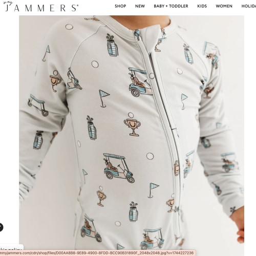 Golf Zipper Romper PRE-ORDER shipping 8/11 - 8/15 – In my Jammers