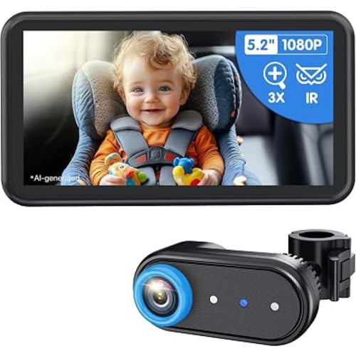 LUCKVIEW Baby Car Camera Monitor for Rear-Facing