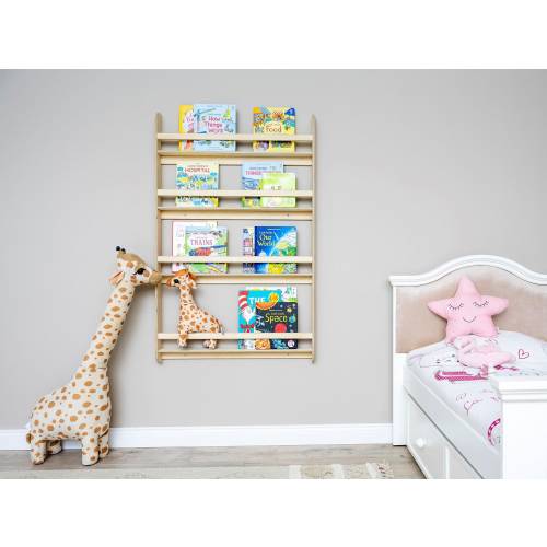 Montessori Bookshelf For Kids, Montessori Shelves Toddler Book Storage Baby Book Shelf,  Wall Mounted Hanging Bookshelf Montessori Furniture