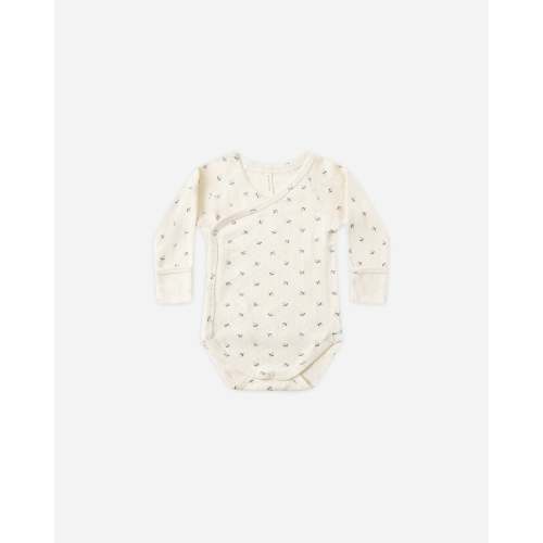 Side Snap Bodysuit || Blue Ditsy – Quincy Mae