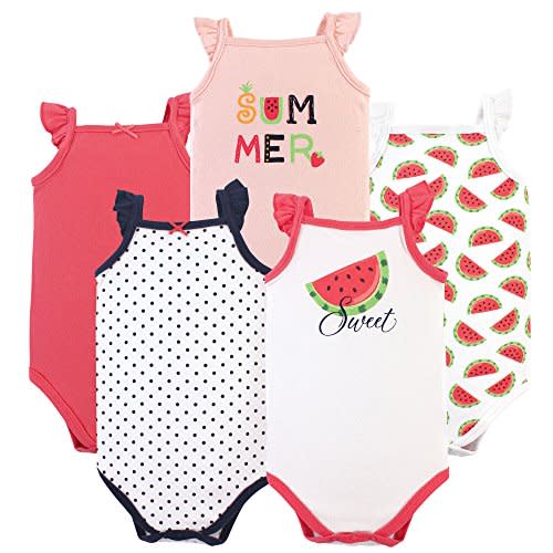 Hudson Baby Unisex Baby Cotton Sleeveless Bodysuits