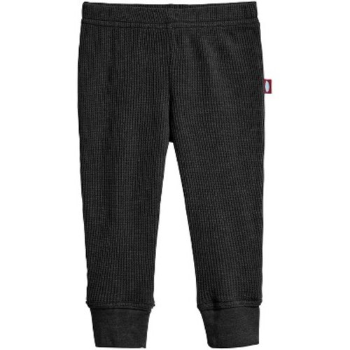 City Threads USA-Made Thermal Baby Pant for Boys and Girls, Soft & Cozy | Black - 9-12M