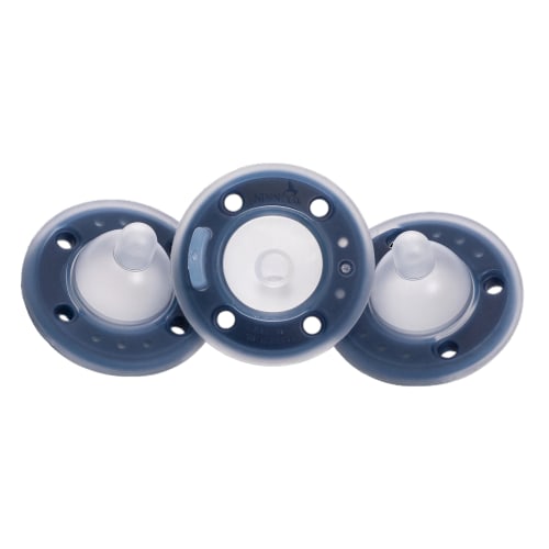 Silicone Pacifier Blueberry Navy, 3-Pack | Ninni Co.