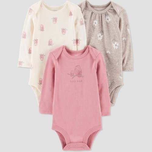 Carter's Just One You® Baby Girls' 3pk Owl Bodysuit - Pink Newborn