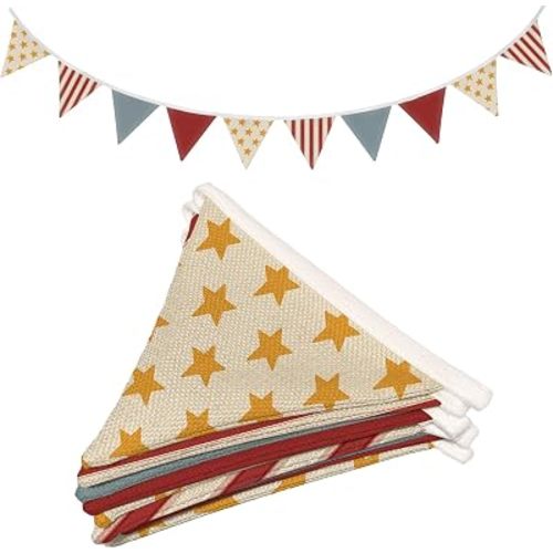 Toddler Boys Nursery Bunting Fabric Garland