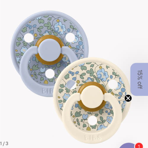 BIBS x LIBERTY Colour Pacifiers 2 Pack Eloise - Dusty Blue Mix – Bibsworld store US