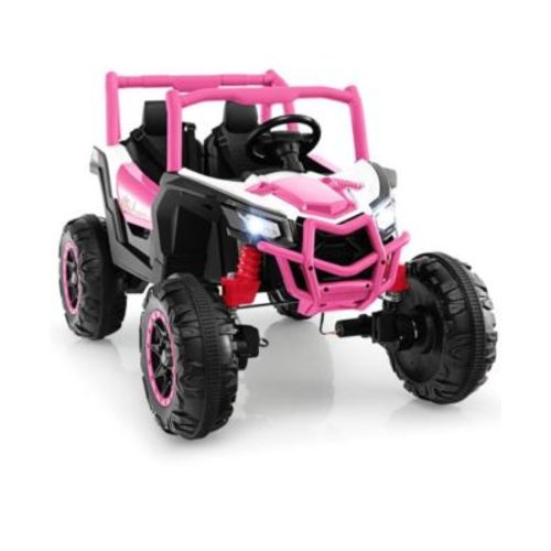 2-Seater Kids Ride on UTV with 24V Battery, 2.4G Remote Control, and Spacious Safety Seats
