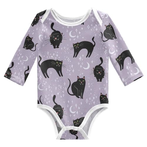 vvfelixl Baby Bodysuits Cute Baby Crocodiles Long Sleeve Cotton Baby Clothes for Boys Girls 0-3M