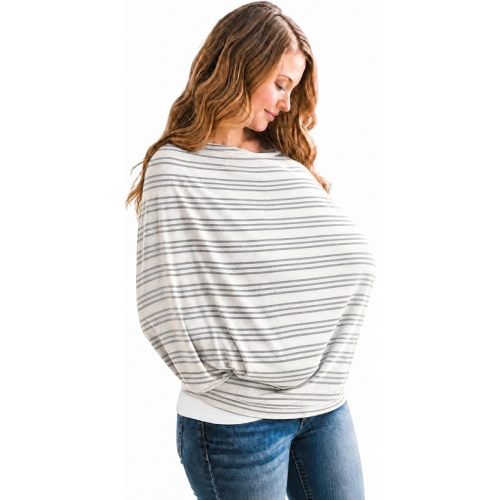 Copper Pearl Baby Car Seat Cover Canopy and Nursing Cover Multi-Use Stretchy 5 in 1 Gift Midtown, 4.8 Ounces