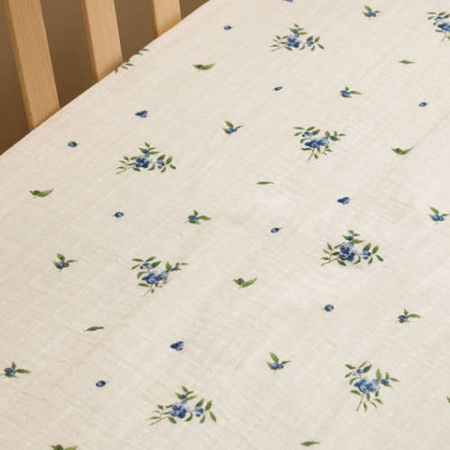 Cotton Muslin Fitted Crib Sheet