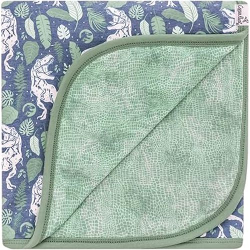 Copper Pearl Three-Layer Baby Blanket: Soft Baby Quilts for Boys and Girls | Breathable, Cozy, Toddler Blanket | Baby Quilt for Newborns | 46x46 Premium Polyester/Rayon | Jurassic Park