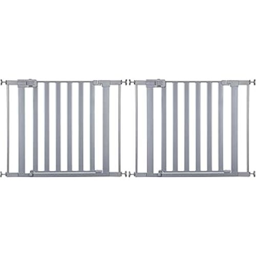 Safety 1st Baby Gate, Adjustable 29"-38" Wide, Pressure Mount | Walk Through Door | Silver | 2-Pack | Pet Compatible