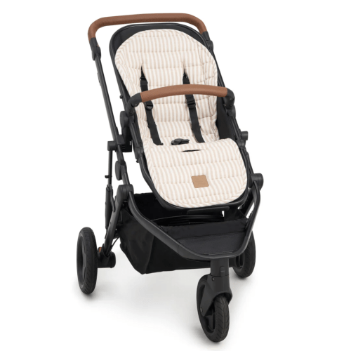 Natural Stripe Universal Linen Pram Liner