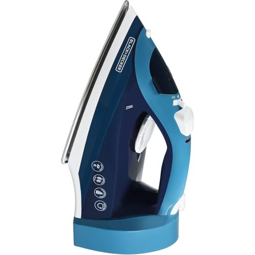 BLACK+DECKER Steam Iron for Clothes with Retractable Cord