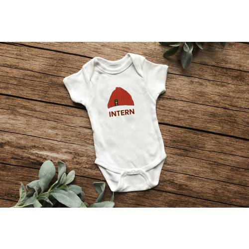 Wes Anderson baby gift - Team Zissou Intern one piece, The Life Aquatic with Steve Zissou, Infant Fine Jersey Bodysuit, baby shower gift
