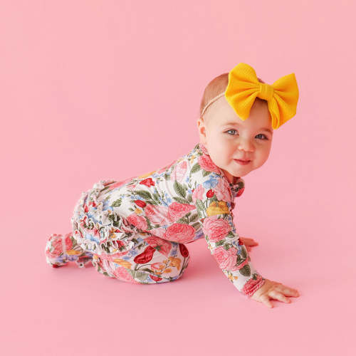 Rubina Footie Ruffled Zippered One Piece