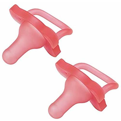 GIRL: Dr. Brown’s HappyPaci 100% Silicone Pacifier, 0m+, Pink, 2 Count