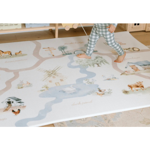 Padded Play Mat - On The Farm & Plaid