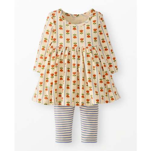 Baby Long Sleeve Skater Dress & Leggings Set | Hanna Andersson