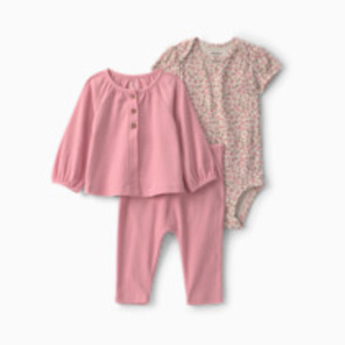 Carter's 3-Piece Long-Sleeve Layering Gift Set - Pink, 3M