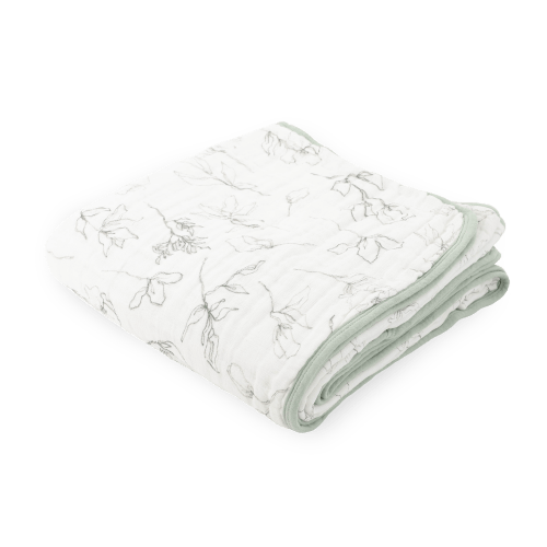 Original Organic Cotton Muslin Quilt - Pencil Floral