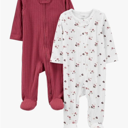 Simple Joys by Carter's 2-pack 2-way Zip Textured Sleep and Play