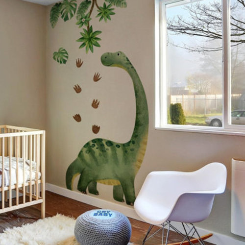 Dinosaur Footprint Wall Decals – Peel-And-Stick Kids Room Design | Wayfair