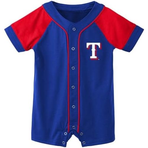 Outerstuff MLB Unisex-Baby Newborn & Infants 0-24 Months Little Slugger Creeper Bodysuit Romper