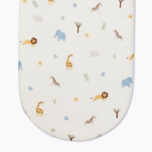 Organic Cotton Printed Bassinet Fitted Sheet Bear Print / One Size