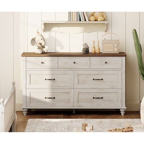 Charlton Home® Scarlett Kids Dresser With 7 Drawers, Bedroom Dresser For Kids Room, Entryway & Reviews | Wayfair