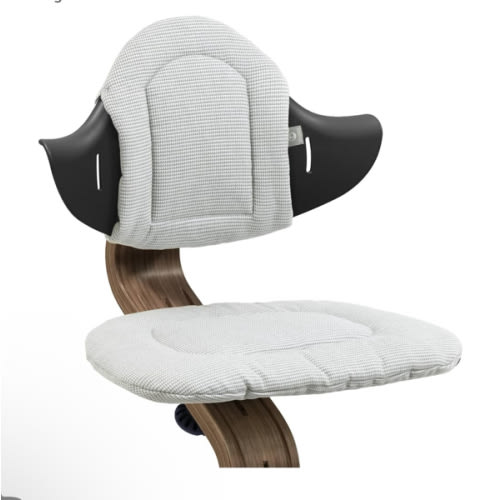 Stokke Nomi Cushion, Nordic Grey Sand - Adds Softness & Comfort to The Chair & High Chair - Easy to Attach & Remove - for Ages 6+ Months