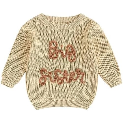 Big Brother Little Brother Matching Outfit Toddler Baby Boy Sweatshirt Letter Embroidery Shirt Winter Clothes