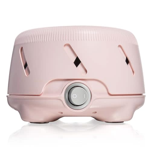 Yogasleep Dohm Uno White Noise Sound Machine, Real Fan Inside for Non-Looping White Noise, Sleep Aid, Office Privacy & Meditation for Adults & Baby, Registry Gift (Pink)