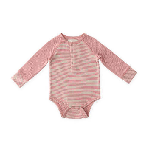 Sailor Stripe Raglan One-Piece - Tea Rose