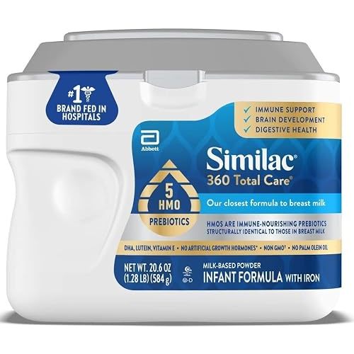 Similac 360 Total Care Baby Formula Powder, Exclusive 5 Prebiotic Blend