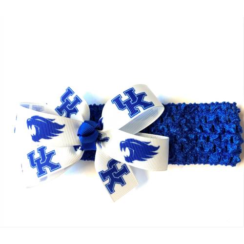 Baby Girls University of Kentucky Headband Newborn Girl Kentucky Wildcats College Hair Bow