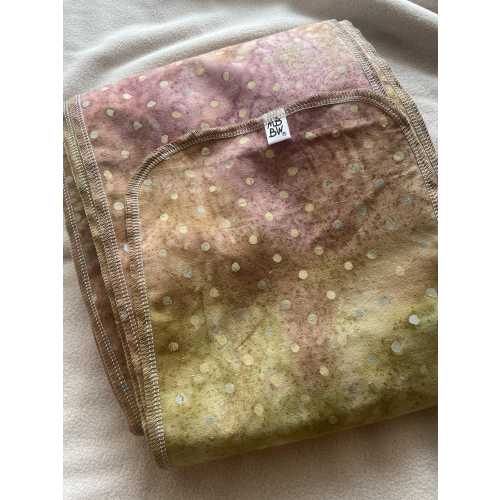 Belly Binding Wrap, Bengkung, Abdominal Support - Traditional Cotton Batik -  Golden Polka